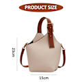 Miniatyrbild 2 av 5: Ny bärbar hinkväska, axelväska, crossbody-väska, konstläder, nischhandväska