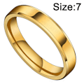 Miniatyrbild 2 av 5: Klassisk trefärgad ring, enkel smal version 4mm fasad slät ring
