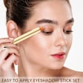 Miniatyrbillede 4 af 5: 3 stk. Dobbeltsidet highlighter øjenskyggepen øjenskygge stick perle øjenmakeup
