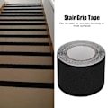 Miniatyrbillede 3 af 3: Tape Sikkerhedsmærkning Klæbende Anti-Slip Advarselstribe til Gulve Vægge Rør Sort