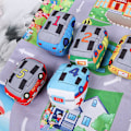 Miniatyrbillede 1 af 2: Børns Tidlig Uddannelse Stereo Legetøj Tegneseriebil Trafikrute Spilletæppe