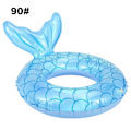 Miniatyrbild 2 av 5: Uppblåsbar Fiskstjärtsbadring, Sommarbadring Badcirkel Pool Float Ride On Pool Raft