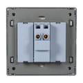 Miniatyrbillede 1 af 2: 1 Vejs 250V 10A Hjem Moderne Type Elektrisk Trykknap Vægskifterpanel (1 Gang)