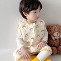 Miniatyrbillede 5 af 5: Efterårs- og vinterbaby bomulds-onesie pyjamas ærmeløs sovepose børns tynd bomuldsvest