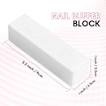 Miniatyrbild 2 av 7: 4-pack Nagelfilblock för Manikyr, Naturlig Polering, Hållbar Nagelfil för Pedikyr