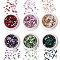 Miniatyrbillede 1 af 5: 6 æsker flade negle rhinestones negle sten glas krystal rhinestone negle 3d negle sten negle diamant negle smykker neglekunst dekoration DIY proces