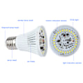 Miniatyrbilde 3 av 4: E27 Ren Hvit Lys Menneskekropp Induksjonssensor LED Lyspære Lampe AC220V (9W)
