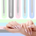 Miniatyrbild 4 av 6: 5-pack Nagelkonst Dotting Verktyg Penna Dubbelhuvud Carving Penna Nagel Silikon Borstar Set