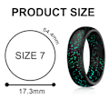 Miniatyrbillede 3 af 7: Ergonomisk Åndbar Design, Silikonringe til Kvinder med Størrelse 7, Kvinders Silikonbryllupsring, 5,7 mm Bred - 2 mm Tyk