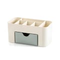 Miniatyrbillede 1 af 4: Kontor makeup-arrangør med kosmetikkskuffe - kontorartikler opbevaringsboks - soveværelse, badeværelse, kontor