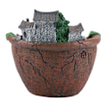Pikkukuva 3 / 3: Hartsi-kaktusruukku Bonsai-ruukku Kukkaruukku Kotipuutarhan Koristelu (Oranssi)