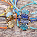 Miniatyrbild 3 av 5: Justerbara flätade armband, sommarstrand färgglada vänskaps smycken tillbehör gåvor
