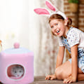 Miniatyrbillede 6 af 6: Marsvin Hule Hus Seng, Kanin Egern Chinchilla Hamster Pindsvin Rede