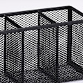 Miniatyrbillede 4 af 5: Blyantsholder, Sort Mesh Pen Organizer Opbevaringskurv, Cubicle Desk, Makeup Brush Holdere, Kontorer, 22.5*9.5*8cm