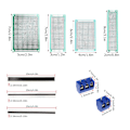 Miniatyrbild 3 av 8: 100 st Dubbelsidiga Kretskortssatser PCB Universal Tryckt Elektronisk Krets Prototyp Paneler