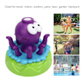 Miniatyrbild 8 av 8: Sprinkler- och bubbelmaskinleksak 2 i 1 Roterande vattenspray Automatisk bubbelblåsare för barn för gräsmatta bakgård