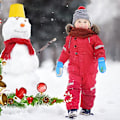 Miniatyrbilde 4 av 5: Vanntett Vintervotter for Småbarn, Skihansker for Gutter, Varme Fleece-Snøvotter