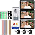 Miniatyrbild 2 av 8: 9-tums Smart Touchscreen Trådlös WIFI Intercom Dörrklocka System Videomonitor App 100-240V US