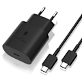 Miniatyrbild 1 av 3: Snabbladdare, 25W, USB-C, datakabel, svart