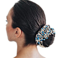 Miniatyrbillede 4 af 5: 10 stk Leopard Print Scrunchies Hårbånd til Kvinder Hestehale Hår Scrunchy Hårtilbehør Gave til Piger