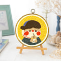 Miniatyrbild 2 av 2: Punch Needle Broderi Kit för att Öva Tålamod Återanvändbar Broderi Punch Needle Kit för Nybörjare DIY Hantverk Van Gogh