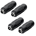 Miniatyrbild 1 av 5: 4 st power hona till hona, adapter för hona till hona, 5,5 mm x 2,1 mm power hona, för skivspelare, CCTV, power