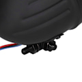 Miniatyrbillede 3 af 8: 5-i-1 12V Motorcykel Forlygte Rund Gul Linse Sort Hus Universal til Retro Motorcykler