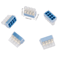 Miniatyrbillede 1 af 2: 100 stk. Push Fit Trådforbindelseskabelterminalblok (8-polet)