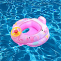 Miniatyrbillede 4 af 5: Baby Oppustelig Pool Flyder Ring med Rattet Horn til Børn Sæde Spædbarn Båd Pool Ring