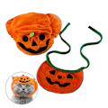 Miniatyrbillede 1 af 5: Hund Halloween hat Katte græskar hat Hvalp fest Rollespil trick kostume Kæledyr søde hovedbeklædning