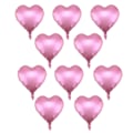 Miniatyrbillede 2 af 2: 10 stk. 18\" Multifarvede Hjerteformede Latexballoner Bryllup Fest Dekoration Ballon (Pink)