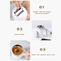 Miniatyrbild 3 av 7: 380mL självrörande mugg med lock Automatisk magnetomrörande kaffekopp Elektrisk rostfritt stål självblandande kaffekopp för kaffe Mjölk Kakao Varm