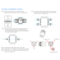 Miniatyrbild 8 av 8: WVC 2400W Solmikroinverter IP65 Vattentät Solnätansluten Inverter Solenergi Hemmaproduktionssystem 100V‑240V