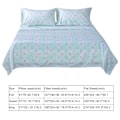 Miniatyrbild 1 av 2: 4-pack 100% Polyester Sängkläder med Blommönster - Lakan, Överdrag & Kuddfodral (Queen)