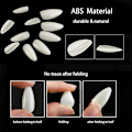 Miniatyrbillede 2 af 5: Mandelformede Akryl Negletips - 500 stk Falske Negletips Fuld