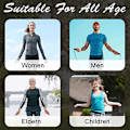 Miniatyrbild 4 av 5: Snabbhopprep 360°Kullager Trasselfri, Lätt att Justera med Minnesskumhandtag, Fitness, Träning