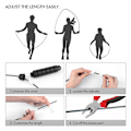 Miniatyrbilde 3 av 5: Hoppestang, wirehoppestang, justerbar - for hurtighetsspringing