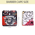 Miniatyrbilde 4 av 7: Barber Cape, Salong Kapp for Hårklipp Vanntett Pongee Kapp for Hårklipp Stor Barber Kapp for Hårklipp 63''x55''  (Skummel Skalle Rød)