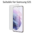 Miniatyrbild 2 av 5: Heltäckande Galaxy S21 Skärmskydd Nanoedge Skyddsplast transparent