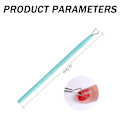 Miniatyrbillede 2 af 6: 2 stk. Metal Neglebåndspusher og -skærer Aceton Gel Neglelak Peeler Skraber Holdbar Manicure Pedicure Rengøringsværktøj