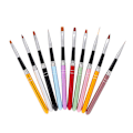 Miniatyrbild 4 av 8: Set 10-delars borste Nagelgelborste Nagelborsteset Set Set Naglar Brush Gel Naglar för UV Gel och Akryl Nagelnaglar Nail Art Nail