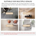 Miniatyrbild 7 av 8: Bärbar golv-sit-up-stång, justerbar självsugande sit-up-hjälp, fitness två rader sit-up-fotstöd för hemträning,
