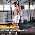 Miniatyrbilde 6 av 6: Hurtigtau, lett PVC-hopptau uten floker for boksing, fitness, kampsport