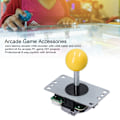 Miniatyrbild 7 av 8: QM070901 Arcade-spel Joystick-kit Zero Delay Arcade-spel DIY-kitdelar med Encoder-kort 10 knappar Joystick för MAMEGul