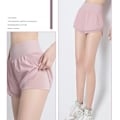Miniatyrbild 6 av 6: Damshorts med hög midja för löpning med foder, atletiska vandrings- och träningshorts med fickor