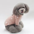 Miniatyrbilde 4 av 5: Hundeklær for kjæledyr, myk og tykk varm hundegenser, vintervalp-genser for hunder (rosa)