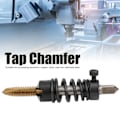 Miniatyrbilde 1 av 2: Høyhastighetsstål Tapping Chamfer Rett Fløyte Skruetap Chamfering Maskin for Dreiebenk (M6x1)