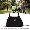 Miniatyrbilde 8 av 8: Babyvogn Oppbevaringsorganisator Nylon Justerbar Stropp Barnvogn Oppbevaringsorganisator for Reise Svart