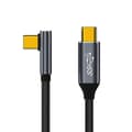 Miniatyrbilde 1 av 5: 100W Power Delivery USB C til C-kabel 90 graders Type-C 10 Gbps ladekabel 1.5m