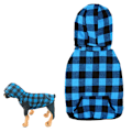 Miniatyrbillede 1 af 5: Aftagelig hætte tykkere kæledyrs hundetøj efterår og vintertartan kæledyrs sweater